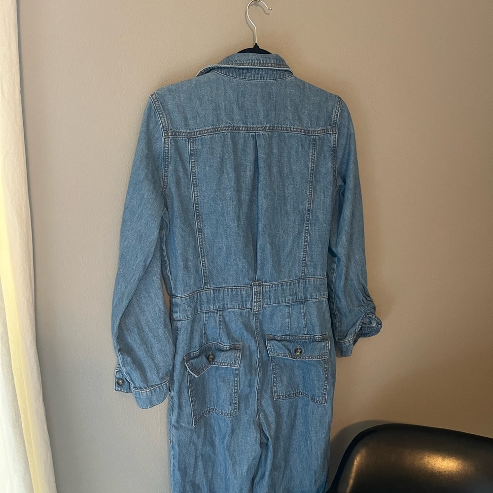 Anthropologie Pilcro and Letterpress Women’s Denim Jumpsuit with Tie Waist - Picture 5 of 5